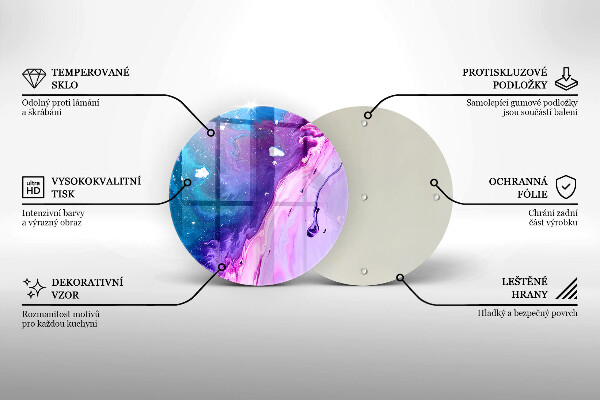 Tagliere in vetro Inchiostri di astrazione