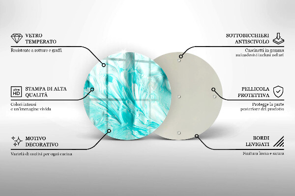 Tagliere in vetro Pitture astratte