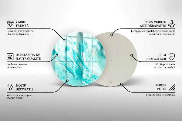 Tagliere in vetro Pitture astratte