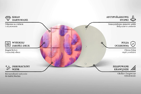 Tagliere in vetro Piume soffici