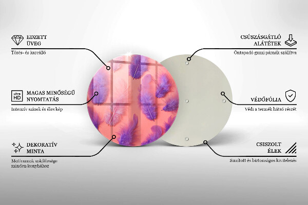 Tagliere in vetro Piume soffici