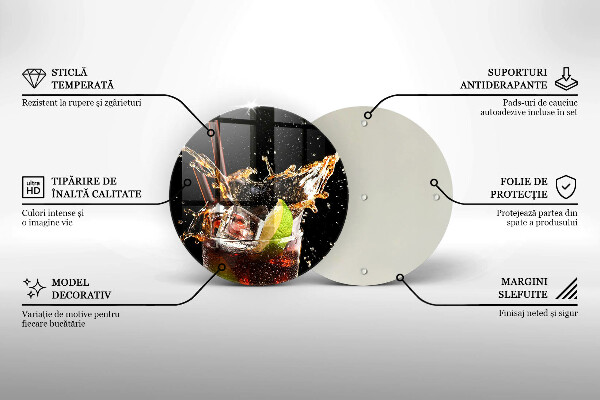 Tagliere in vetro Bere con ghiaccio