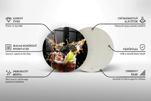 Tagliere in vetro Bere con ghiaccio