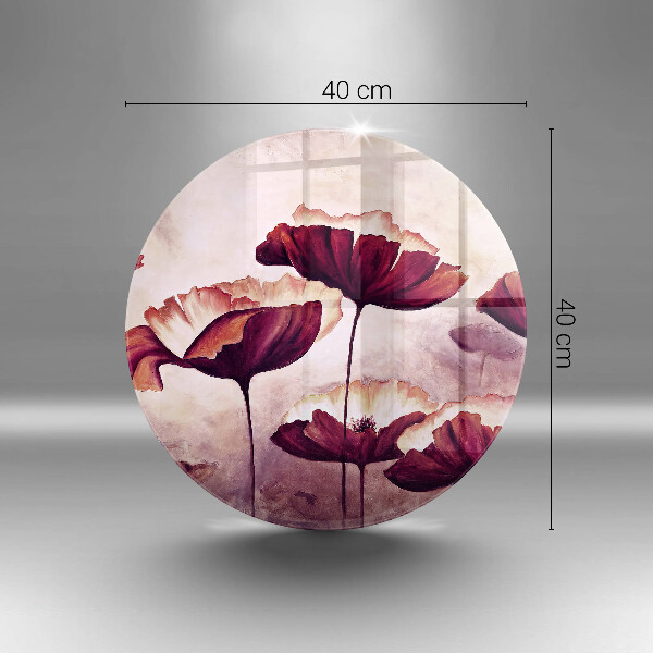 Tagliere in vetro temperato Pittura di fiori