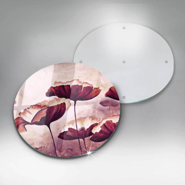 Tagliere in vetro temperato Pittura di fiori