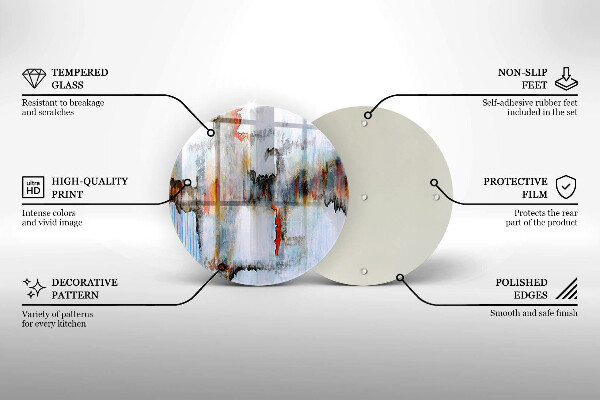 Tagliere in vetro Pitture astratte