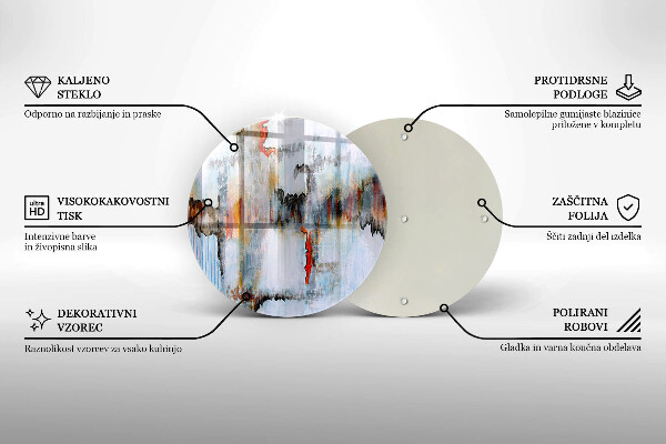 Tagliere in vetro Pitture astratte