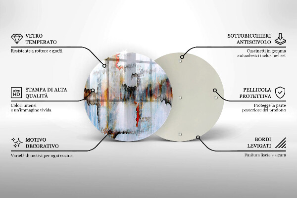 Tagliere in vetro Pitture astratte