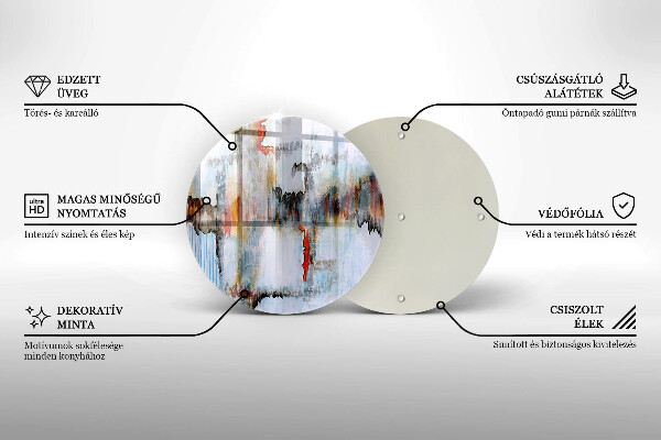 Tagliere in vetro Pitture astratte