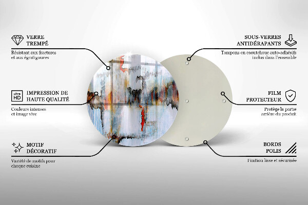 Tagliere in vetro Pitture astratte