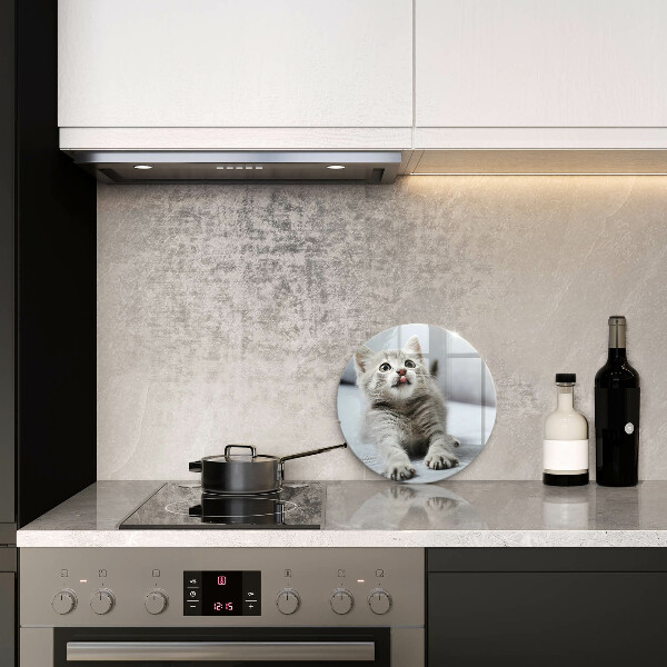 Tagliere in vetro Piccolo gattino carino