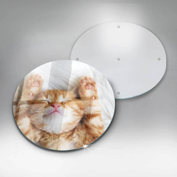 Tagliere in vetro Piccolo gattino carino