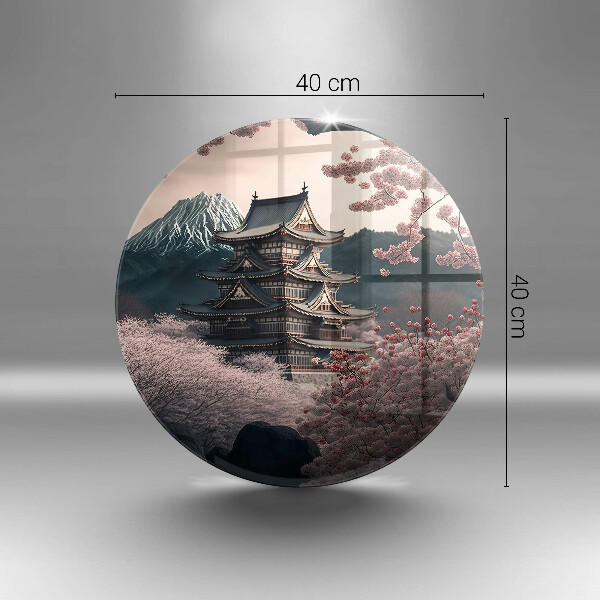 Tagliere in vetro temperato Paesaggio edilizio giapponese