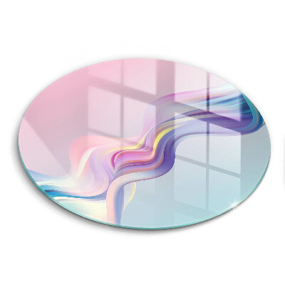 Tagliere in vetro temperato Astrazione pastello