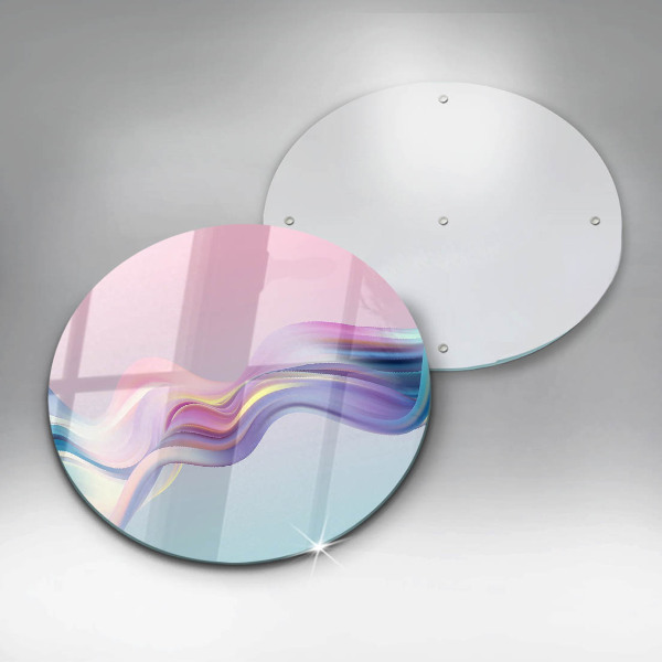Tagliere in vetro temperato Astrazione pastello