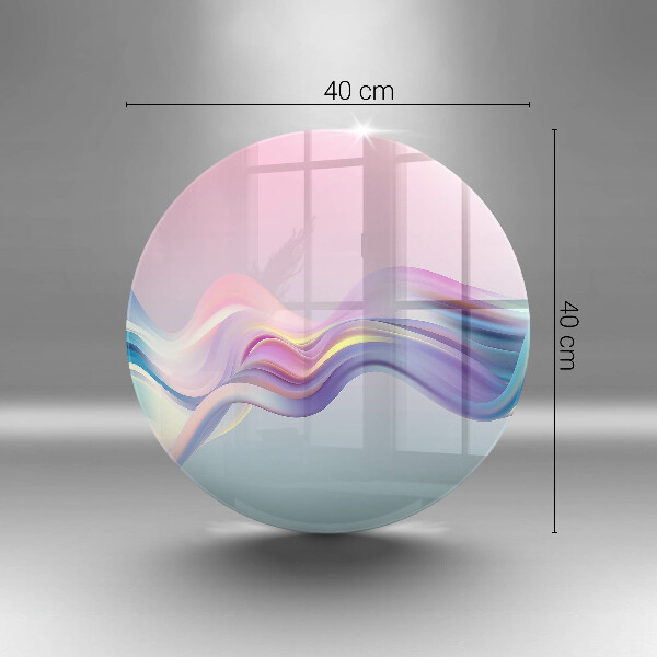 Tagliere in vetro temperato Astrazione pastello