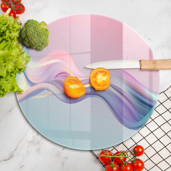 Tagliere in vetro temperato Astrazione pastello