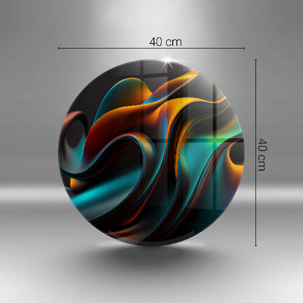 Tagliere in vetro temperato Astrazione colorata