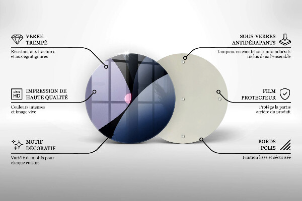 Tagliere in vetro Forme astratte