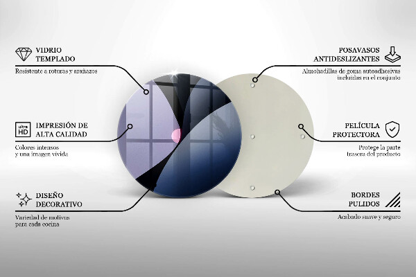 Tagliere in vetro Forme astratte