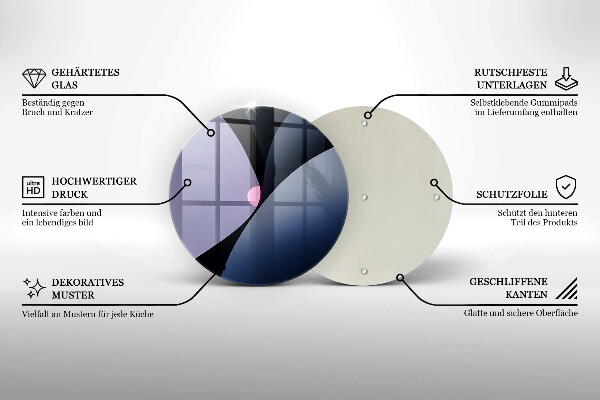 Tagliere in vetro Forme astratte