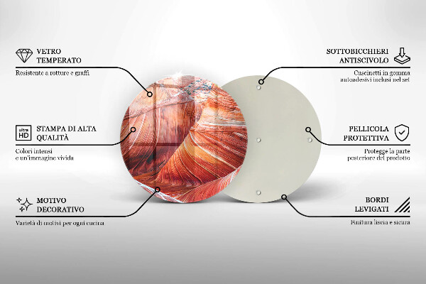 Tagliere in vetro temperato Grand Canyon