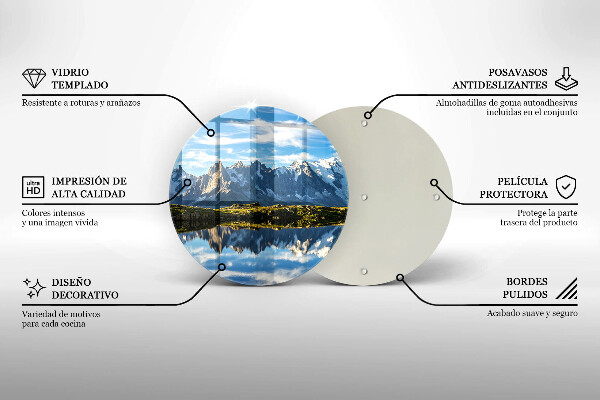 Tagliere in vetro Paesaggio montano