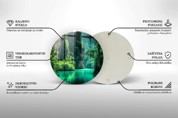 Tagliere in vetro temperato Paesaggio lagunare