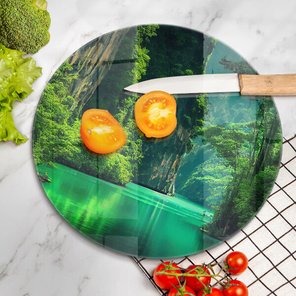 Tagliere in vetro temperato Paesaggio lagunare