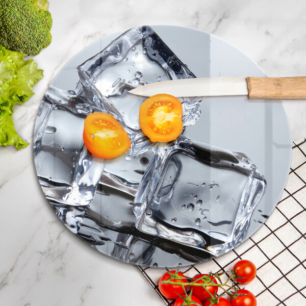 Tagliere in vetro Cubetti di ghiaccio