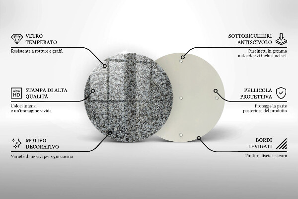 Tagliere in vetro Trama di pietra