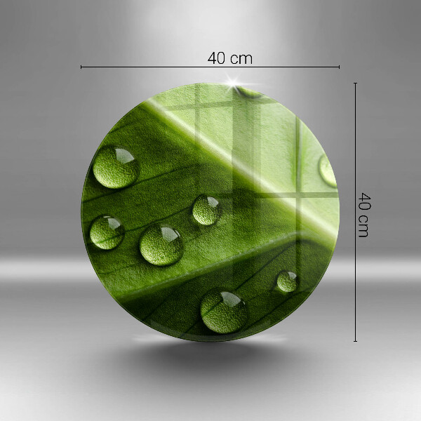 Tagliere in vetro Rugiada e foglia della natura