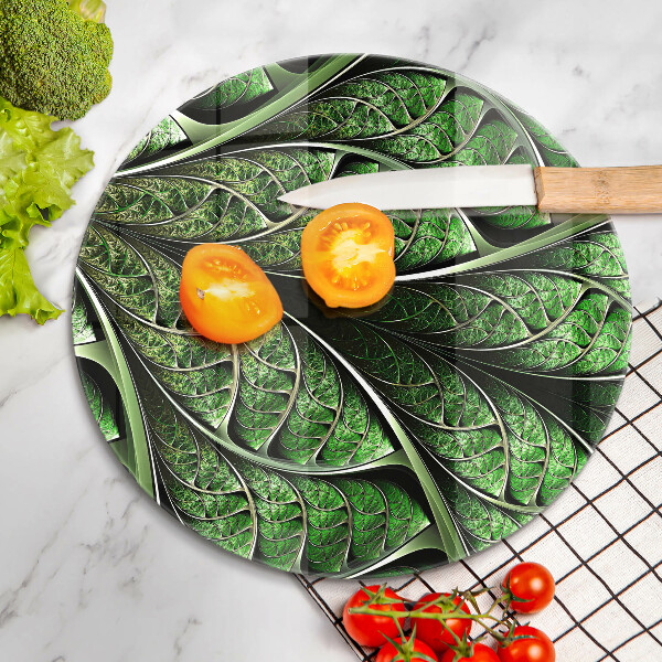 Tagliere in vetro Struttura della nervatura fogliare