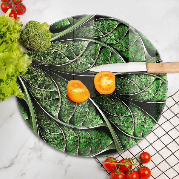 Tagliere in vetro Struttura della nervatura fogliare