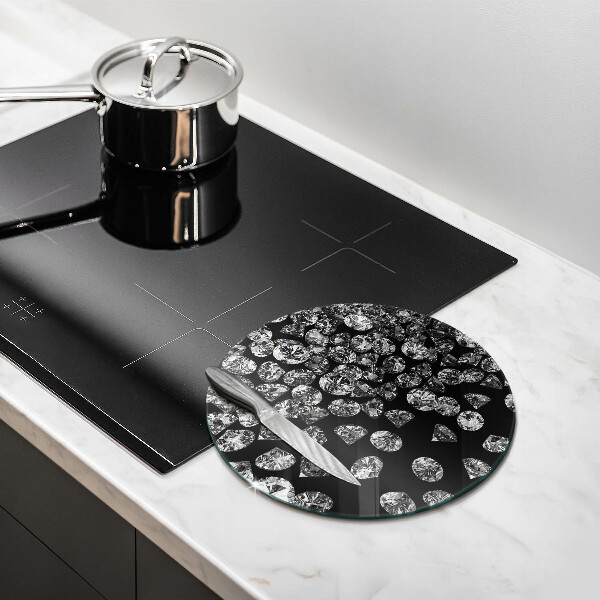 Tagliere in vetro Diamanti diamanti