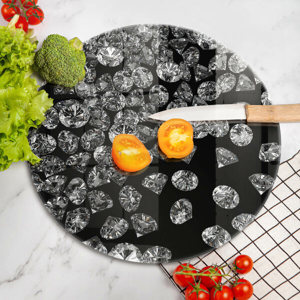 Tagliere in vetro Diamanti diamanti