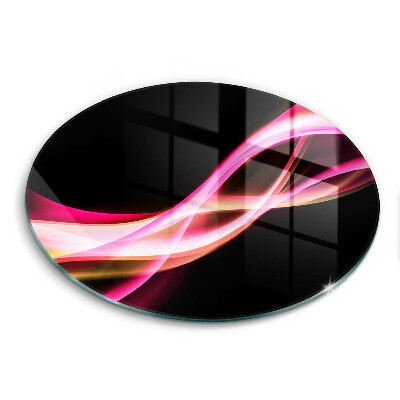 Tagliere in vetro Fumo al neon astratto