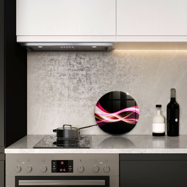 Tagliere in vetro Fumo al neon astratto