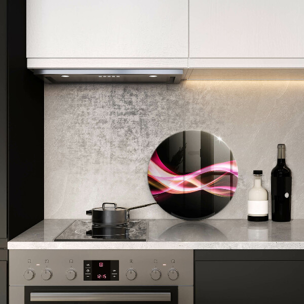 Tagliere in vetro Fumo al neon astratto