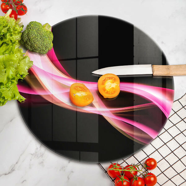 Tagliere in vetro Fumo al neon astratto