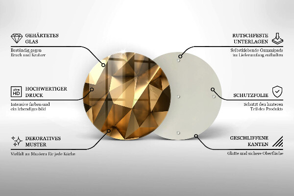 Tagliere in vetro Sfondo di astrazione della struttura