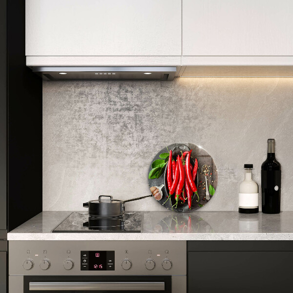 Tagliere in vetro Peperoncini rossi