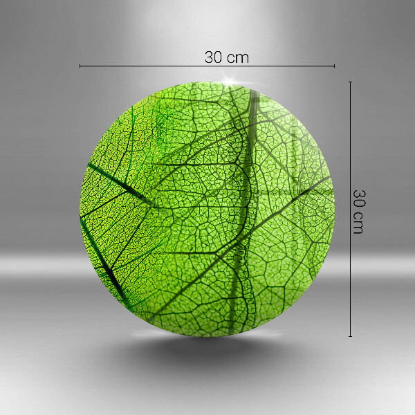 Tagliere in vetro Vene delle foglie naturali