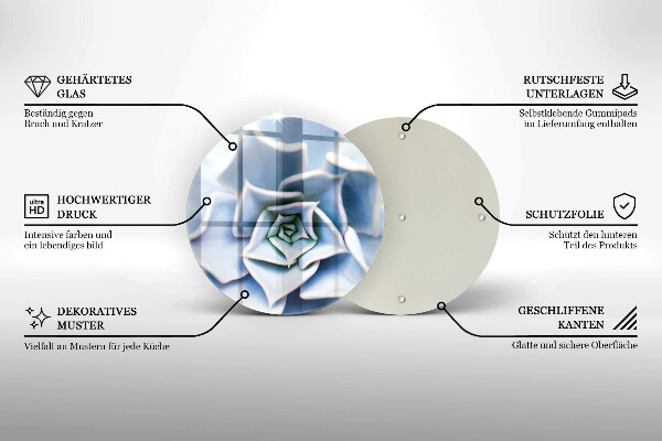 Tagliere in vetro Pianta da fiore