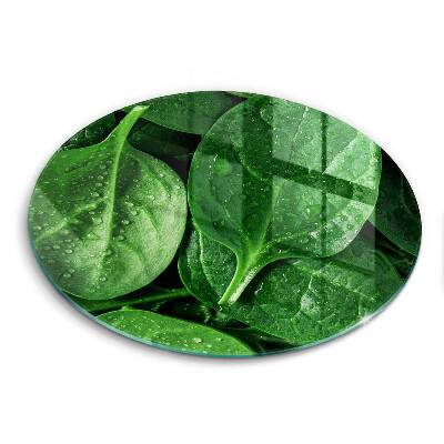 Tagliere in vetro Foglie di basilico