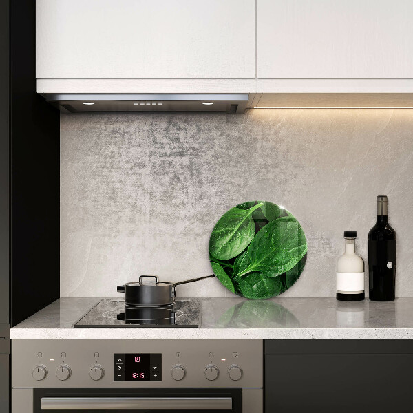 Tagliere in vetro Foglie di basilico