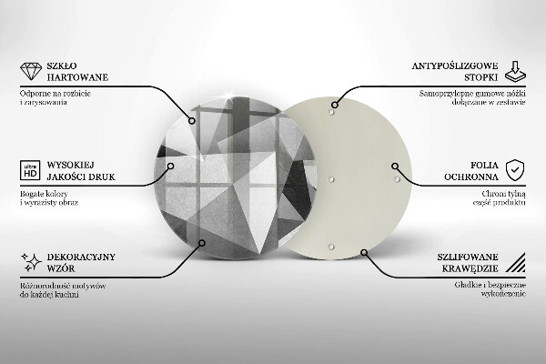 Tagliere in vetro Astrazione tagliente concreta