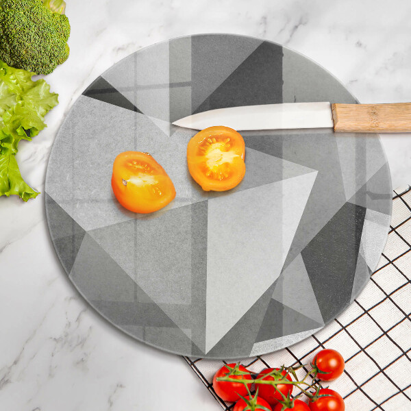 Tagliere in vetro Astrazione tagliente concreta