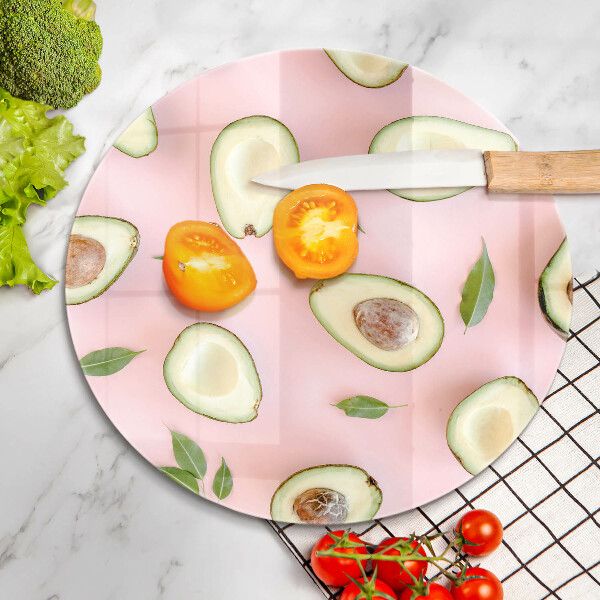 Tagliere in vetro Modello di avocado