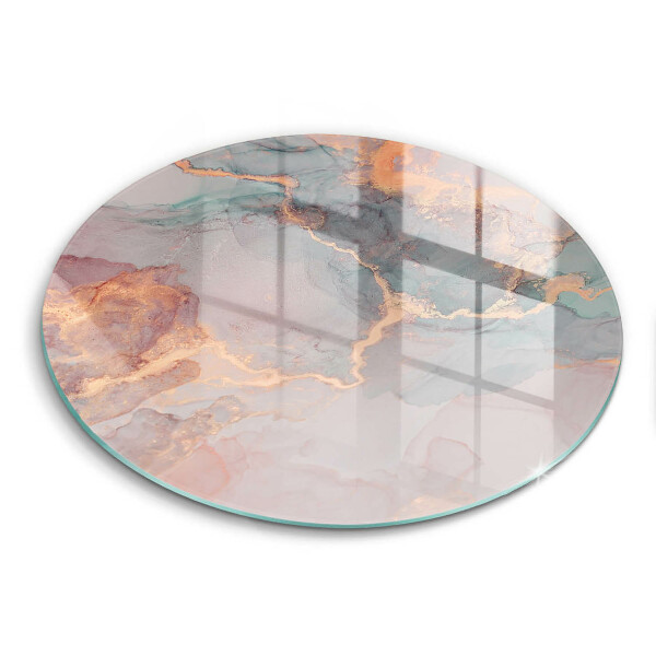 Tagliere in vetro Marmo con oro